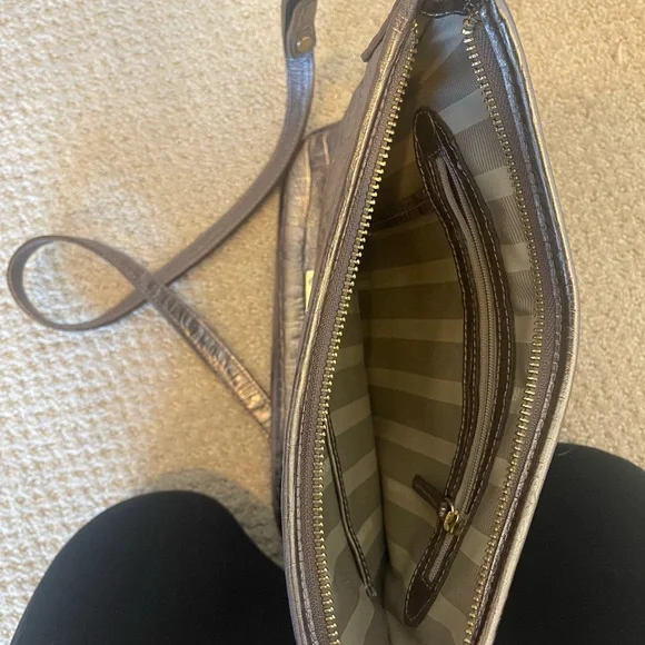 Brahmin Katie Crossbody Slim Metallic - Picture 4 of 9